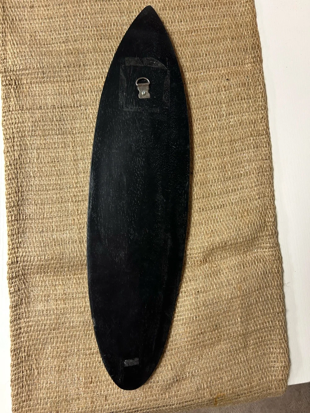 Black and Gold Hawaiian Surfboard Wall Accent